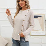 Nadorine Women's Fashion Long Sleeve Blouse
