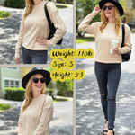 Zeagoo Womens 2023 Fall Sweaters Cute Cable Knit Crewneck Chunky Cozy Long Sleeve Warm Soft Pullover Sweater Tops