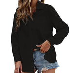 Nadorine Women's Button Down Shirt Long Sleeve Chiffon Blouse