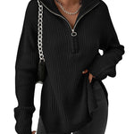 Nadorine Long Sleeve Oversized Knit Sweater Tops