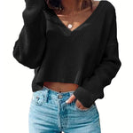 Nadorine Women Long Sleeve Tops Waffle Knit Shirts