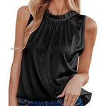 Womens Tank Tops Dressy Casual Mock Neck Sleeveless Blouses Fashion Shirts for Work - Nadorine (Us Only)