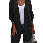 Nadorine Women's Fall Open Front Cardigan