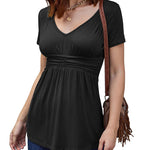 V Neck Tunic Tops - Nadorine (Us Only)