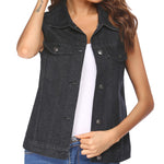 Nadorine Women's Denim Vest Jean Vest