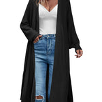 Nadorine Women's 2023 Fall Winter Oversized Cardigan Long Sleeve Split Open Front Sweater Chunky Knit Long Duster
