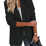 Open Front Work Office Jackets Blazer