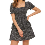 Lantern Sleeve Swing Mini Dress - Nadorine (Us Only)