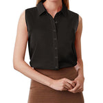 Sleeveless Button Down Tank Tops - Nadorine (Us Only)