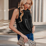 Womens Tank Tops Dressy Casual Mock Neck Sleeveless Blouses Fashion Shirts for Work - Nadorine (Us Only)