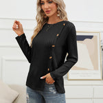 Nadorine Women's Fashion Long Sleeve Blouse