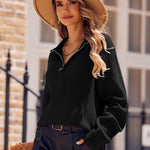 Nadorine Long Sleeve Oversized Knit Sweater Tops