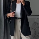 Open Front Work Office Jackets Blazer