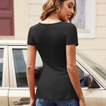V Neck Tunic Tops - Nadorine (Us Only)