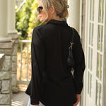 Satin Silk Button Down Shirts - Nadorine (Us Only)