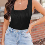 Nadorine Square Neck Tank Tops