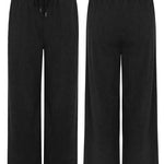 Nadorine Drawstring Long Pants with Pockets