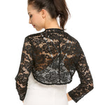 Nadorine Women's Bolero Shrugs Crochet Lace Open Cardigan