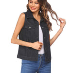 Nadorine Women's Denim Vest Jean Vest