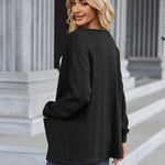 Nadorine Women's 2023 Fall Winter Cardigan Sweaters Long Sleeve Open Front Cable Knit Outwear Coat with Pockets