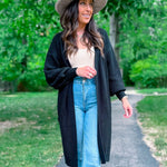Nadorine Women's 2023 Fall Winter Oversized Cardigan Long Sleeve Split Open Front Sweater Chunky Knit Long Duster