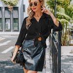 Nadorine Women's Button Down Shirt Long Sleeve Chiffon Blouse