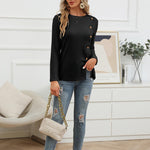 Nadorine Women's Fashion Long Sleeve Blouse