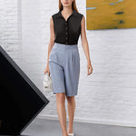 Sleeveless Button Down Tank Tops - Nadorine (Us Only)