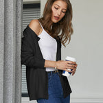 Nadorine Women's Button Down Crochet Sweater Cardigan