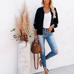 Faux Bomber Zip Up Lightweight Jacket Coat with Pockets - Nadorine (Us Only)