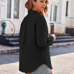 Nadorine Long Sleeve Blouses Casual Tops