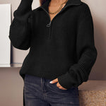 Nadorine Long Sleeve Oversized Knit Sweater Tops