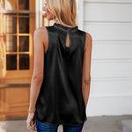 Womens Tank Tops Dressy Casual Mock Neck Sleeveless Blouses Fashion Shirts for Work - Nadorine (Us Only)