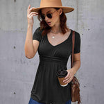 V Neck Tunic Tops - Nadorine (Us Only)