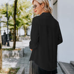 Nadorine Women's Button Down Shirt Long Sleeve Chiffon Blouse