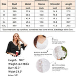 Swiss Dot Chiffon 3/4 Ruffle Sleeve Blouse - Nadorine (Us Only)