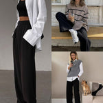 Nadorine Drawstring Long Pants with Pockets
