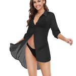 Nadorine Cover Up Shirt Chiffon Beachwear