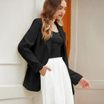 Open Front Work Office Jackets Blazer