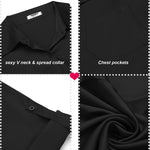 Satin Silk Button Down Shirts - Nadorine (Us Only)