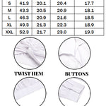 Zeagoo Women's V Neck Twist Hem Blouse Long Sleeve Crop Top Casual Button Shirts