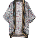 Floral Printed Batwing Cardigan - Nadorine (Us Only)