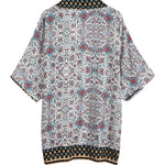 Floral Printed Batwing Cardigan - Nadorine (Us Only)