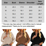 Nadorine Women's Corduroy Tops for Women Lapel V Neck Shirts Long Sleeve Blouses Casual Sweatsuit with Pockets