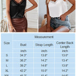 Nadorine Satin Camisole for Women 2 PCS Lace Tank Top