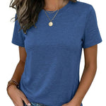 Casual Summer Basic Crewneck Tee (US Only)