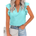 Shirts Short Sleeve Loose T Shirt Blouses - Nadorine (Us Only)
