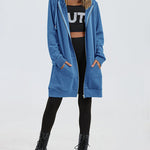 Fleece Hoodies Tunic Long Hoodie Jacket - Nadorine (Us Only)