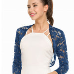 Nadorine Women's Bolero Shrugs Crochet Lace Open Cardigan