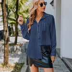 Nadorine Women's Button Down Shirt Long Sleeve Chiffon Blouse
